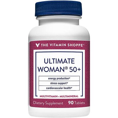 The Vitamin Shoppe Ultimate Woman 50+ Multivitamin - High Potency Daily Multi for Women Over 50, Energy & Immune Support (90 Tablets)