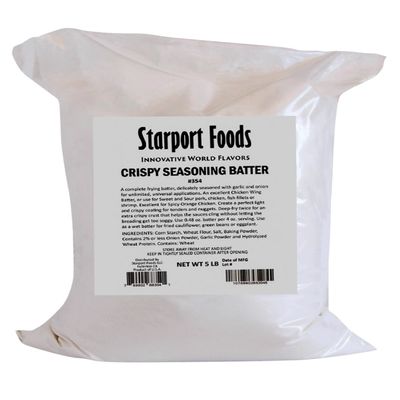 Starport Foods Crispy Seasoning Batter, Vegetarian, 5 LB (80 OZ)