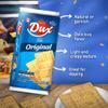 Dux, Original Crackers, Salty & Crunchy, Enjoy Anytime, 8.82 Ounce, 1 Box contains 4 Bags, each with 9 Individual Packs and every pack includes 3 Crackers, totaling 36 crackers per box. view 3