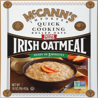 McCann's Irish Oatmeal, Quick Cooking Rolled Oats, 16 Ounce (Pack of 12)