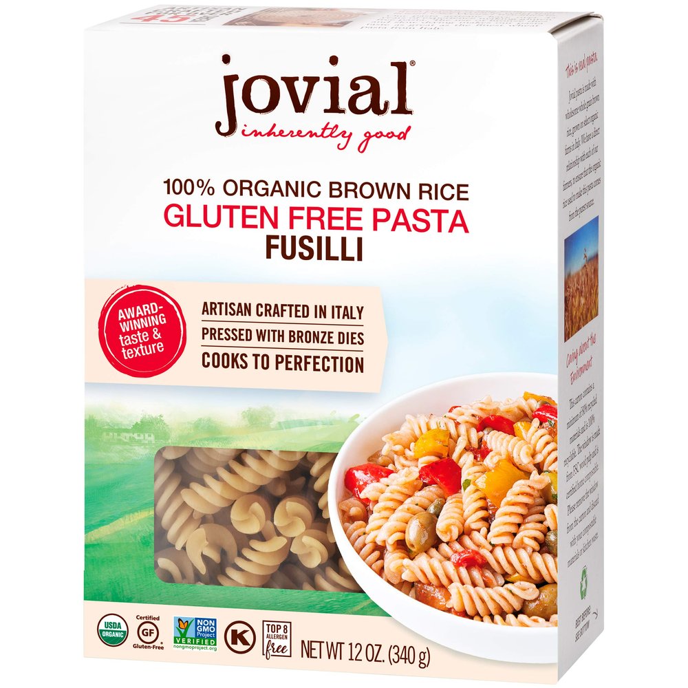 100% Organic Brown Rice Pasta; Fusilli