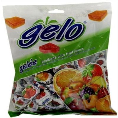 Gelo Assorted Kosher Bonbons with Fruit Juices (2 Medium Pack)