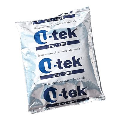 ThermoSafe U-tek 420 Phase Change Material Gel, -23C Temperature, 7.5" L x 6.5" W x 1" H (Case of 12)