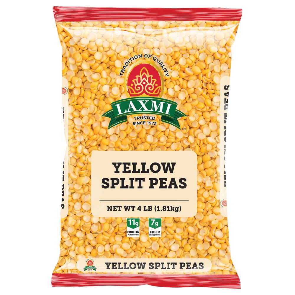 Laxmi Traditional Indian Yellow Split Peas - 4lb Bag