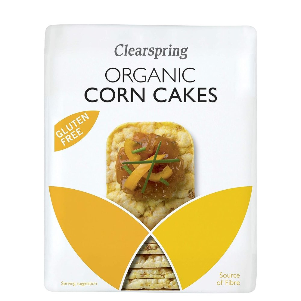 CLEARSPRING Organic Gluten Free Puffed Corn Cake, 130 GR