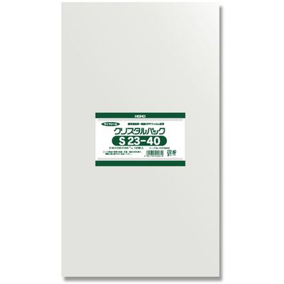 Shimojima S23-40 006748200 Transparent OPP Bags, Crystal Pack, 9.1 x 15.7 inches (23 x 40 cm), 100 Sheets