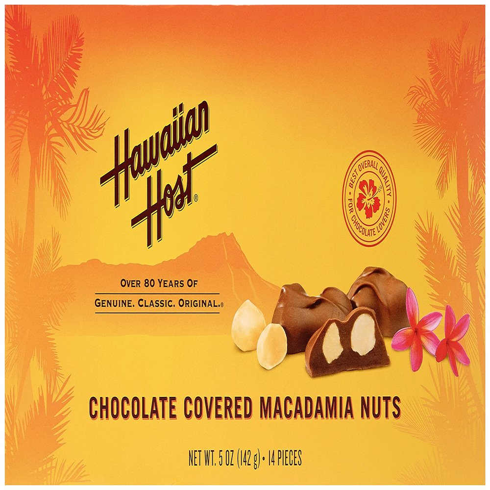 Hawaiian Host, Chocolate Covered Macadamia Nuts (6 PACK)