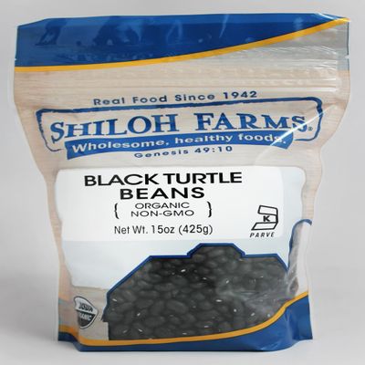 Shiloh Farms Organic Black Turtle Beans - Bulk 6 Count of 15 Oz, Naturally Nutty and Creamy, Certified Organic, Perfect for Gourmet Dishes
