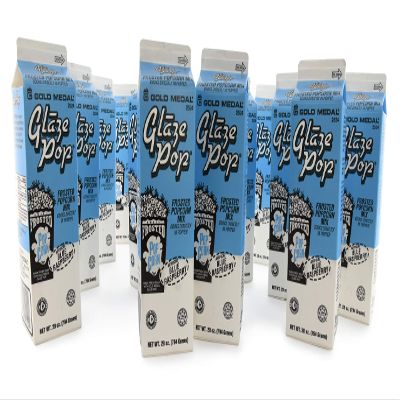 Gold Medal Blue Raspberry Glaze Pop Frosted Popcorn Mix, 28 oz, 12 Count