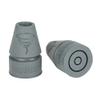 Thomas Fetterman Tornado SB (Solid Body) Cane & Crutch Tips, Fits Shafts of 3/4 to 1 inch, Gray, Pair view 1