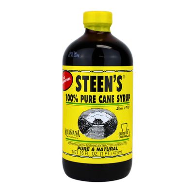 100% Pure Cane Syrup 16fl. Oz - No Additives - No Preservatives - Pure & Natural - Open Kettle - Louisiana's Trusted Brand for Over 100 Years - By Steen's (16 Fl Oz (Pack of 1))