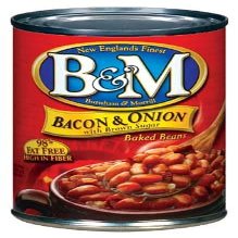 B&M 98% Fat Free Bacon & Onion With Brown Sugar Baked Beans 16 oz (Pack of 12)