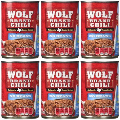 Wolf Brand No Beans Chili - 6/15 oz. Cans