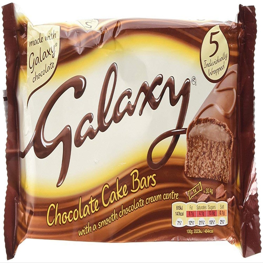McVities Galaxy Cake Bars 5 Pack 150g