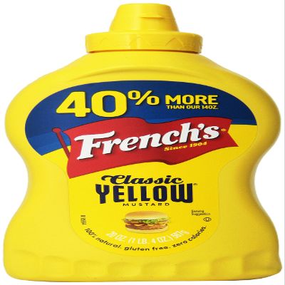 French's Classic Yellow Mustard Family Size 20 oz (Pack of 3)