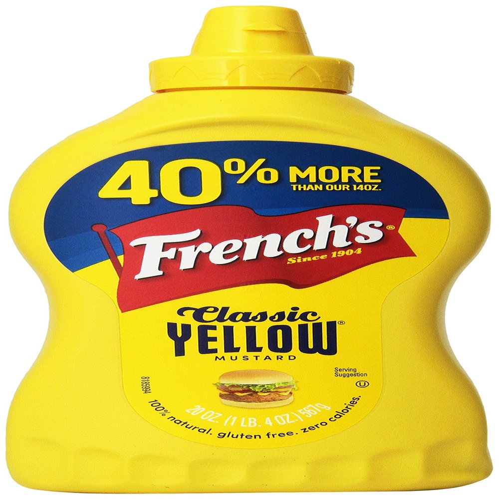 French's Classic Yellow Mustard Family Size 20 oz (Pack of 3)