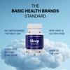 Basic Brands Sleep Melatonin 3 mg  Drug-Free Sleep Support for Adults  Non-Habit Forming, Non-GMO, Vegan  60 Tablets view 2