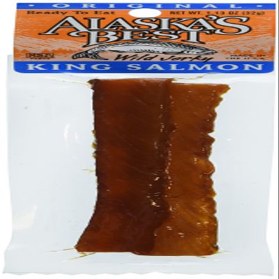 Alaska's Best Wild Salmon Jerky 1 oz. Stick - Original (6 Sticks)