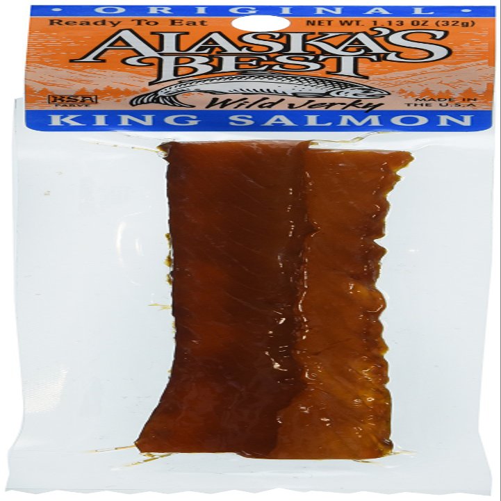 Alaska's Best Wild Salmon Jerky 1 oz. Stick - Original (6 Sticks)