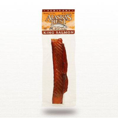 Alaska's Best Wild Salmon Jerky 1 oz. Stick - Teriyaki (6 Sticks)