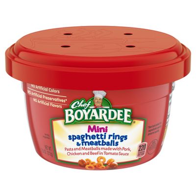 Chef Boyardee Mini-Bites Spaghetti Rings & Meatballs, 7.5 Oz