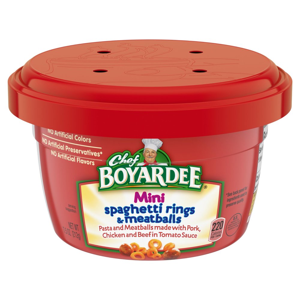 Chef Boyardee Mini-Bites Spaghetti Rings & Meatballs, 7.5 Oz