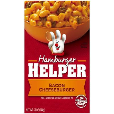 Hamburger Helper Bacon Cheeseburger Pasta & Sauce Mix 5.1 oz (Pack of 12)
