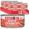 Bumble Bee White Crab Meat in Water, 6 oz Can - 14g Protein & 1g Carb Per Serving - Wild Caught, Flaky, Drain Before Use, 6 Ounce (Pack of 12) view 1