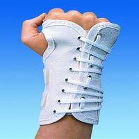 79-87345 Splint Wrist Canvas Cock-Up Med Right 6" White Part# 79-87345 by DJO, Inc Qty of 1 Unit
