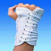 79-87345 Splint Wrist Canvas Cock-Up Med Right 6" White Part# 79-87345 by DJO, Inc Qty of 1 Unit
