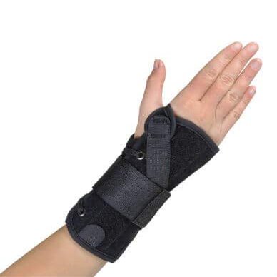 444-RM Orthosis Wrist/Forearm Lacing Perforated Suede Right Med Black Part# 444-RM by Hely & Weber