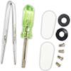 JEWEL TOOL Compact Emergency Eyeglass Repair Kit | 1-15/32" (3.7 cm) Tools, Nose Pads, Hinge Rings | Perfect for Pocket/Glove Box | Essential for Glasses Users view 1
