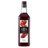 1883 Strawberry Syrup for Drinks, Made in France, 1 Liter Glass Bottle view 1