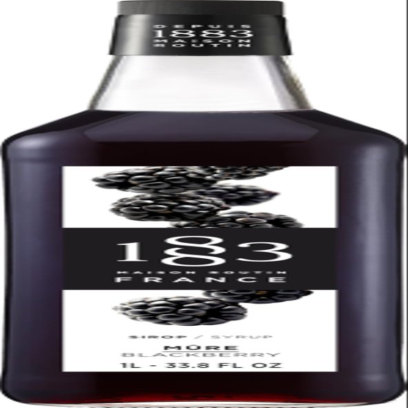 1883 Blackberry Syrup for Drinks, Made in France, 1 Liter Glass Bottle