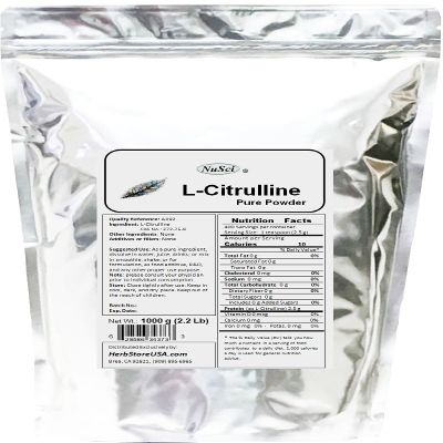 L-Citrulline 1000g (2.2 lb, 35.2 oz) Pure Powder, Nitric Oxide, AJI92 Quality Standard.