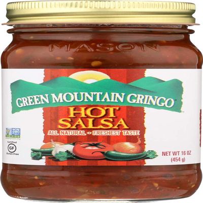 GREEN MOUNTAIN GRINGO Hot Salsa - 16 OZ - CS x12