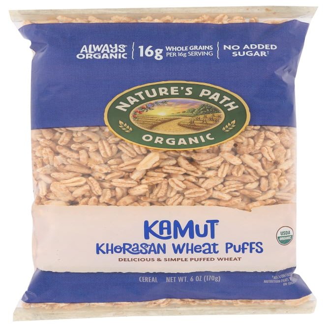 Nature's Path Organic Khorasan Wheat Puffs Cereal, 6 oz (170 g)
