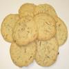 Sliced Homemade Almond Cookies and White Chocolate Macadamia Nut in a 1 Pound Pastel Flower Box view 1