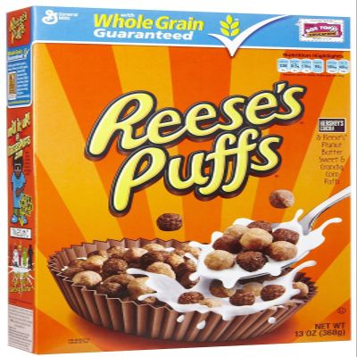 Reese'S Puffs Cereal, Peanut Butter/Chocolate, 13 Oz
