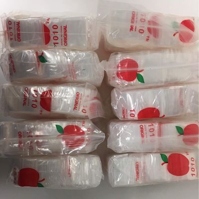 10,000 1x1 2mil Apple Brand Clear Resealable Bags 1 1010 1" X 10000 Baggies