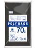 Oldi P-74 Garbage Bags, Black, 25.7 gal (70 L), Extra Thick, Pack of 10, Length 35.4 x Width 31.5 inches (90 cm) x Width 31.5 inches (80 cm), For Disaster Prevention, Emergency Storage, Polybag view 1