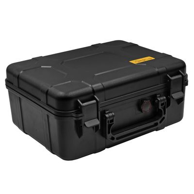 Cigar Caddy 40, 40-Cigar Waterproof Travel Humidor, Super Strong Structure, Stainless Steel Latch Hinges, Black Matte