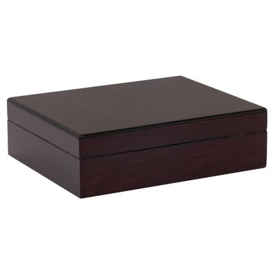 20 Cigar Capacity Travel Humidor, SureSeal Technology, Round Humidifier Included, Cherry