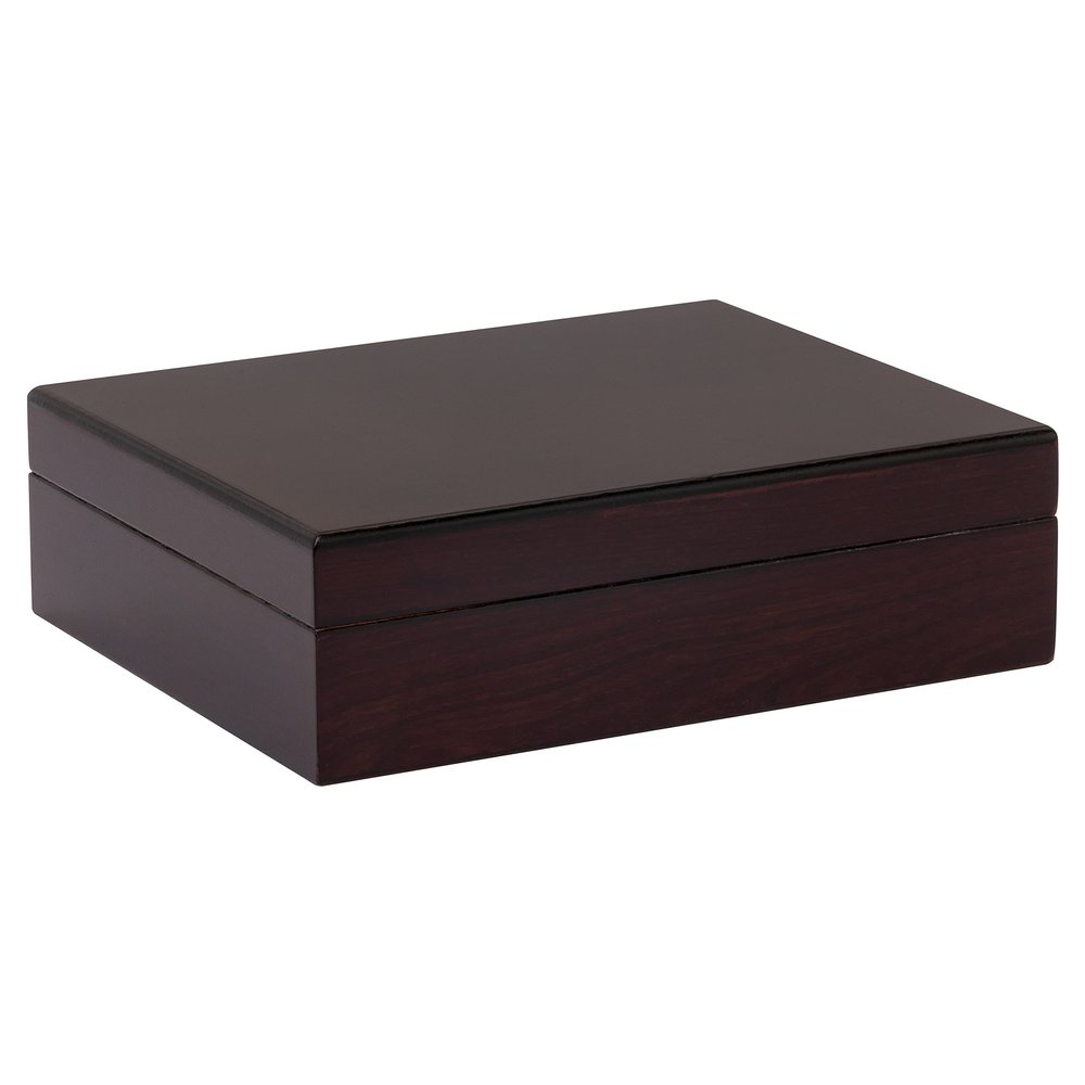 20 Cigar Capacity Travel Humidor, SureSeal Technology, Round Humidifier Included, Cherry