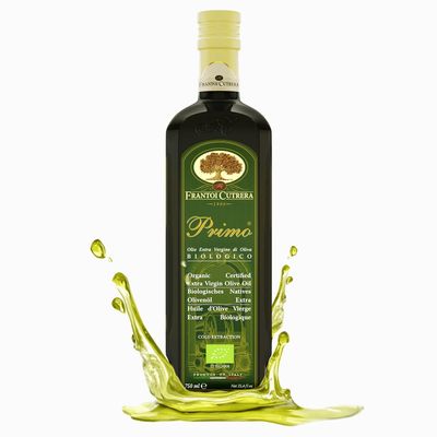 Frantoi Cutrera Primo Cold Extracted Italian Organic Extra Virgin Olive Oil Cold Pressed, Polyphenol Rich Olive Oil, Authentic Certified DOP Sicilian EVOO Imported From Italy, 25.4 fl oz (Pack of 1)