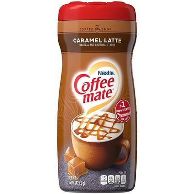 COFFEE MATE Caramel Latte Powder Coffee Creamer, 15 Ounce (Pack of 3)