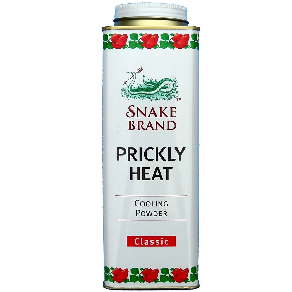 Snake Brand Prickly Heat Cooling Powder for Everyday Use - Anti-Chafing, Heat Rash Relief, Classic Original Scent (9.9 Oz / 280g)