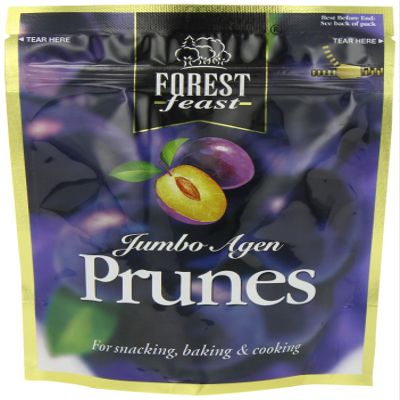 Forest Feast Premium Fruit Doypacks Jumbo Agen Prunes 250 g (Pack of 4)