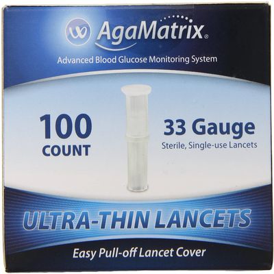 4762994 PT# 8000-01971 Lancet WaveSense 33g Ultra Thin Sterile White 100/Bx Made by Agamatrix Inc