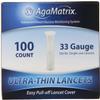 4762994 PT# 8000-01971 Lancet WaveSense 33g Ultra Thin Sterile White 100/Bx Made by Agamatrix Inc view 1